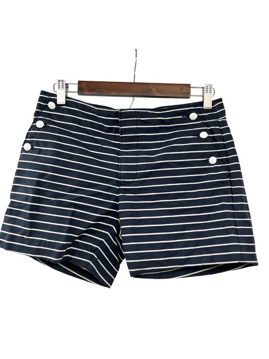 Tommy Hilfiger Pants - Tommy Hilfiger Striped Sailor Short Navy/White Womens Buttons Size 2